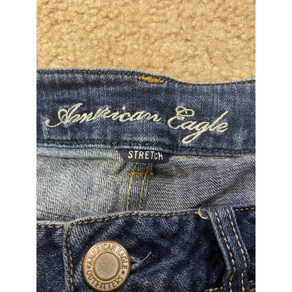 Women's American Eagle Stretch Denim Shorts Size 4 - Picture 6 of 7